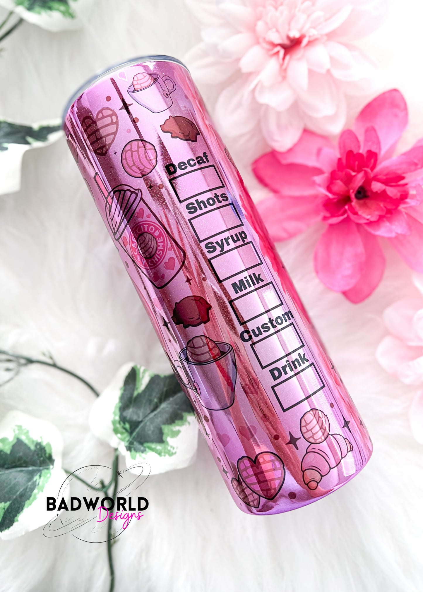 Shimmer Cafecito y Chisme Tumbler