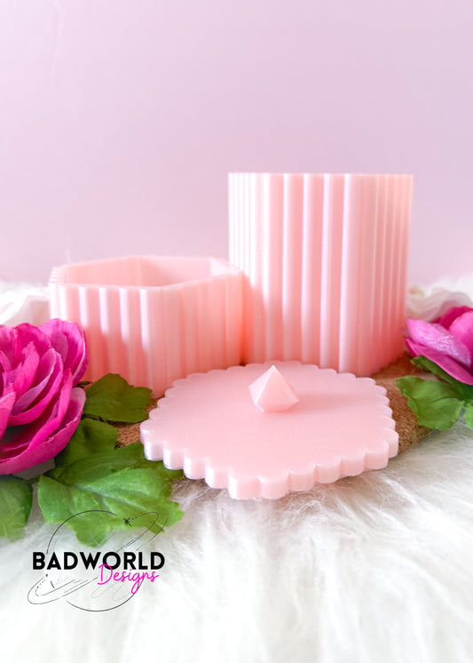 Frilly Pencil Holder and Matching Box DIGITAL FILE