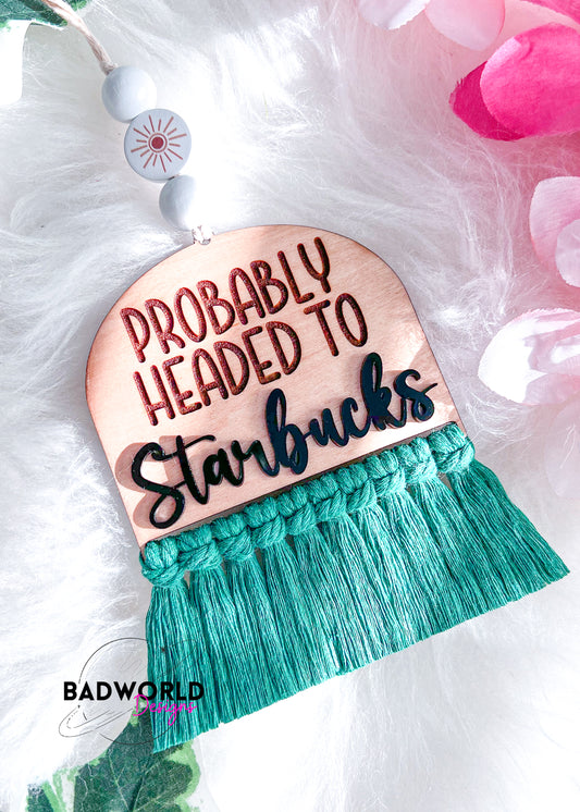 Cute Girl Macrame Car Charms