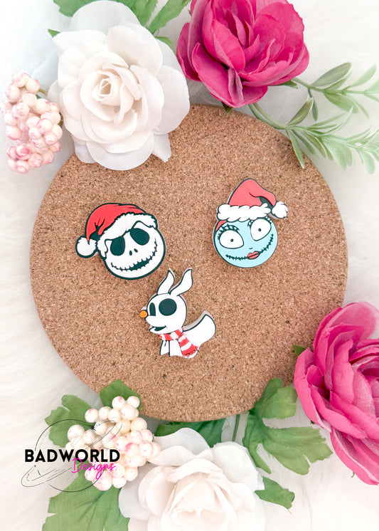 Nightmare B4 Christmas Straw Toppers