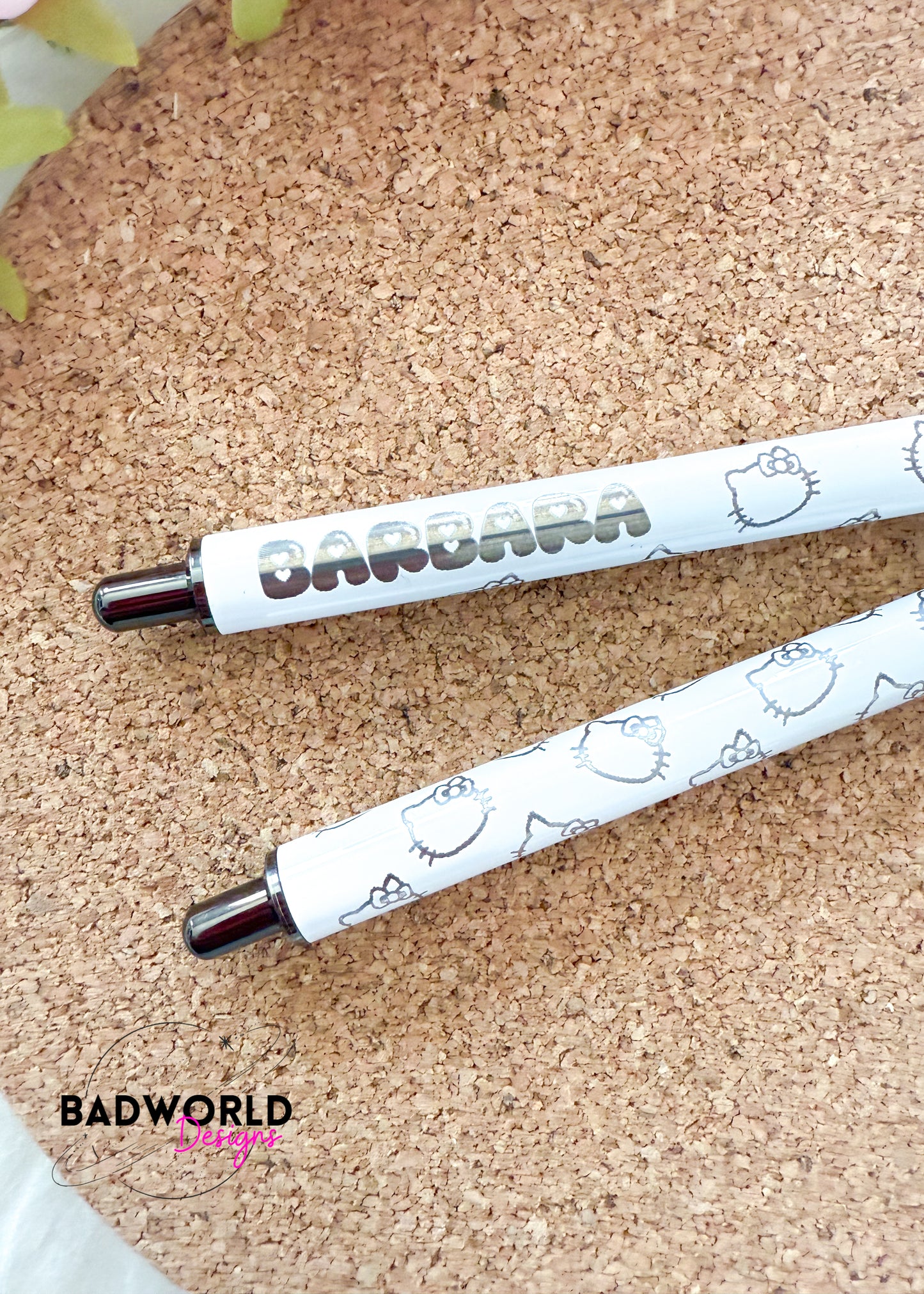 Character Engraved Stainless Steel Pen