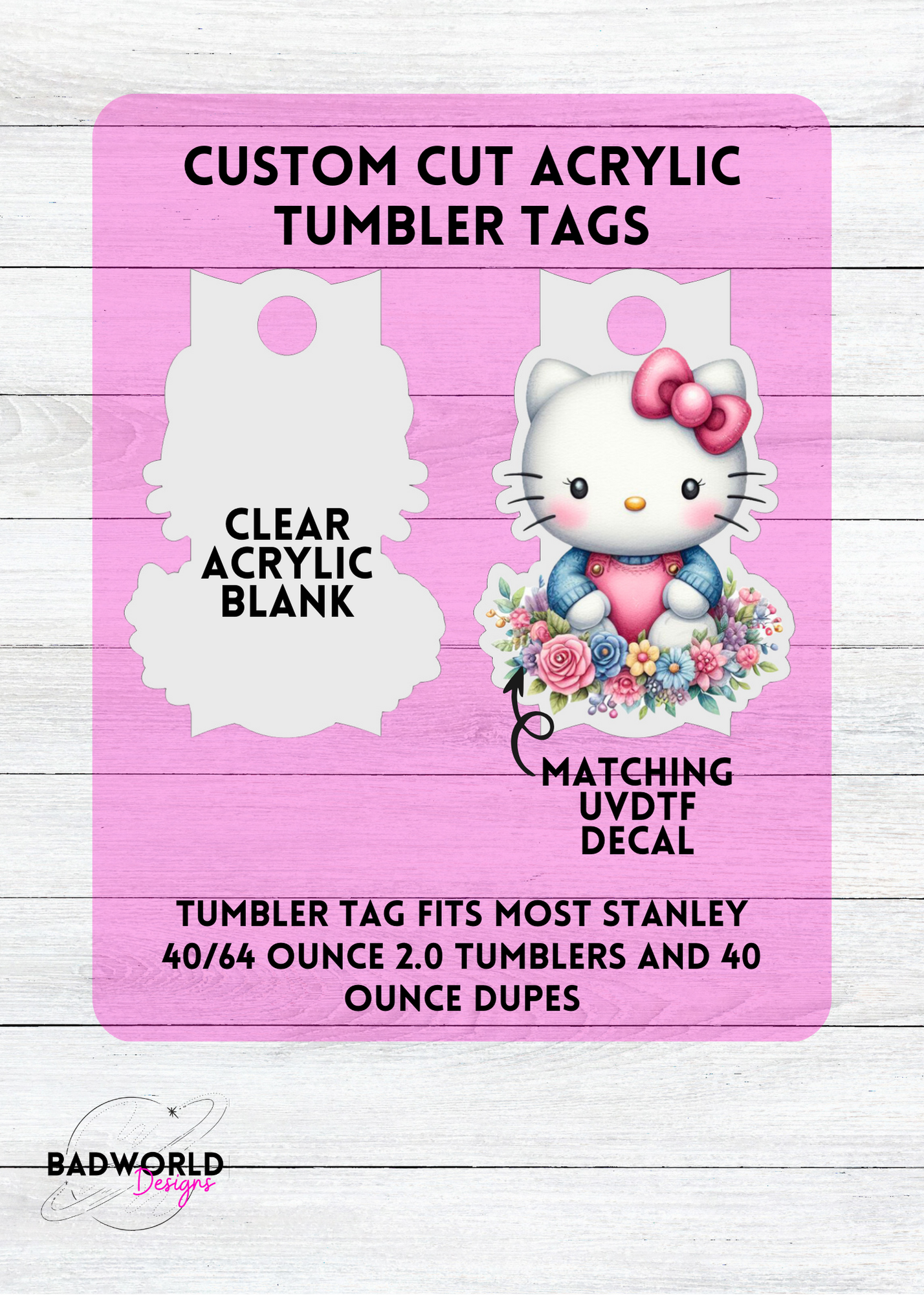 Spring Kitty Acrylic Blank Set