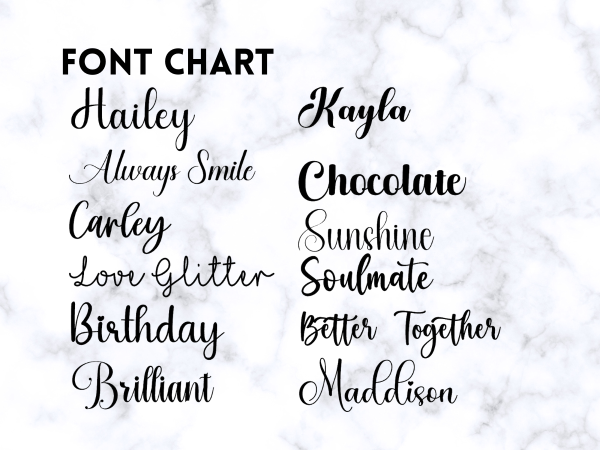 Custom Tumbler Name Plates