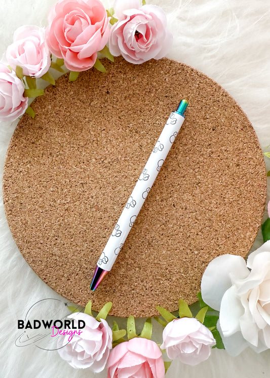 Character Engraved Stainless Steel Pen