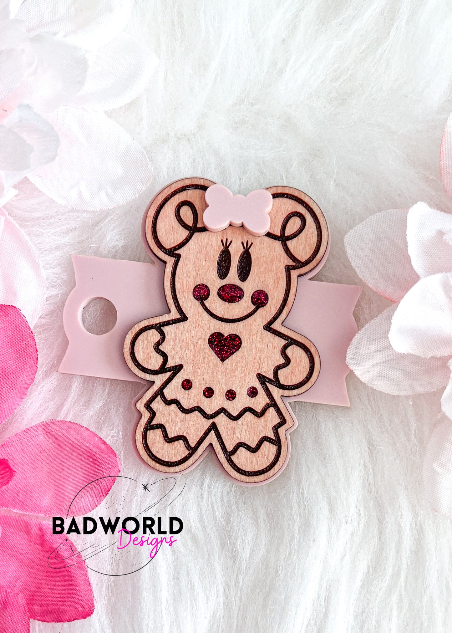 Gingerbread Minnie Tumbler Tag