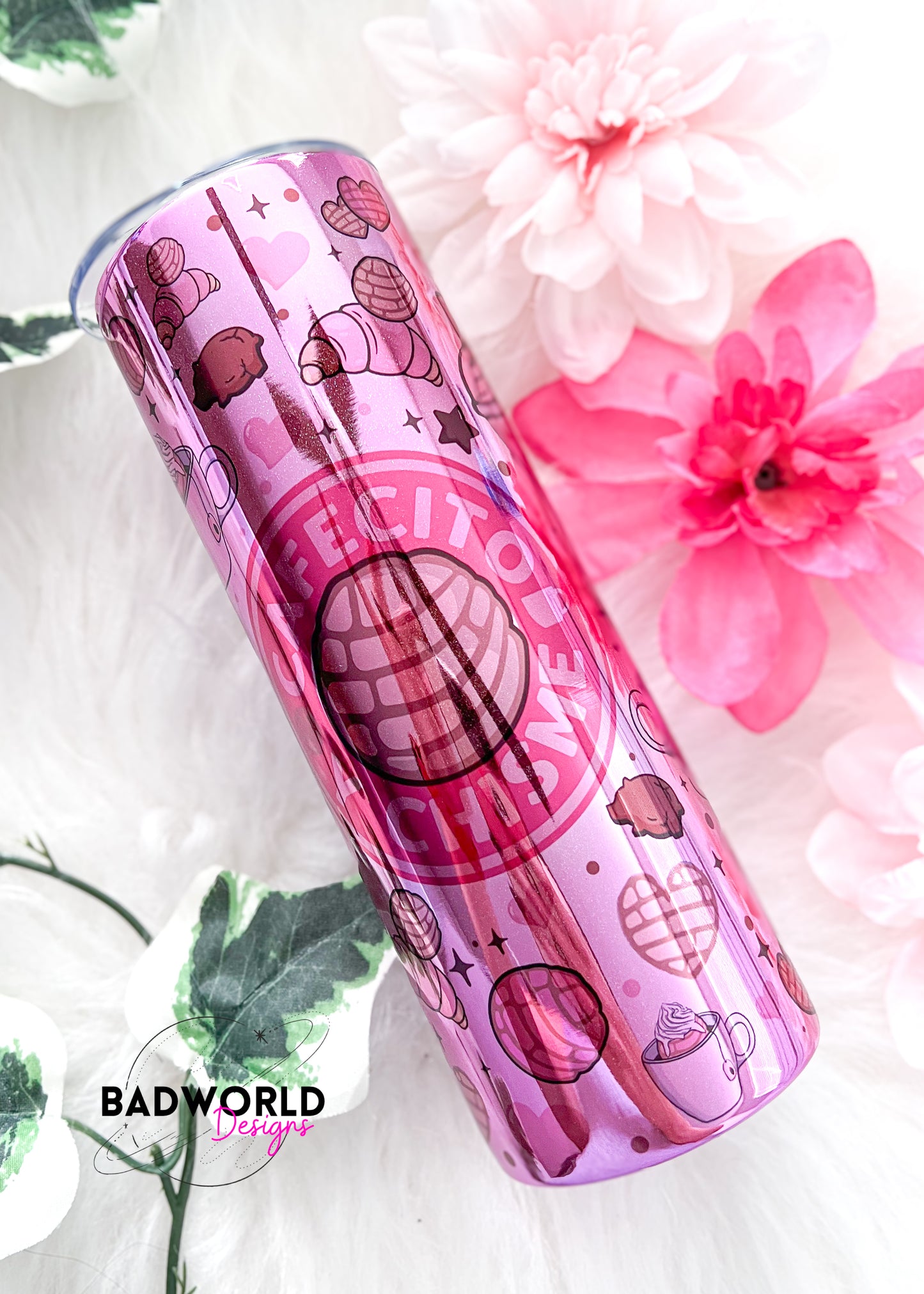 Shimmer Cafecito y Chisme Tumbler