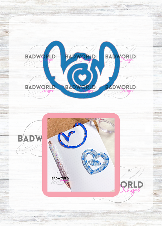 Alien Paper Clip Laser Cut File