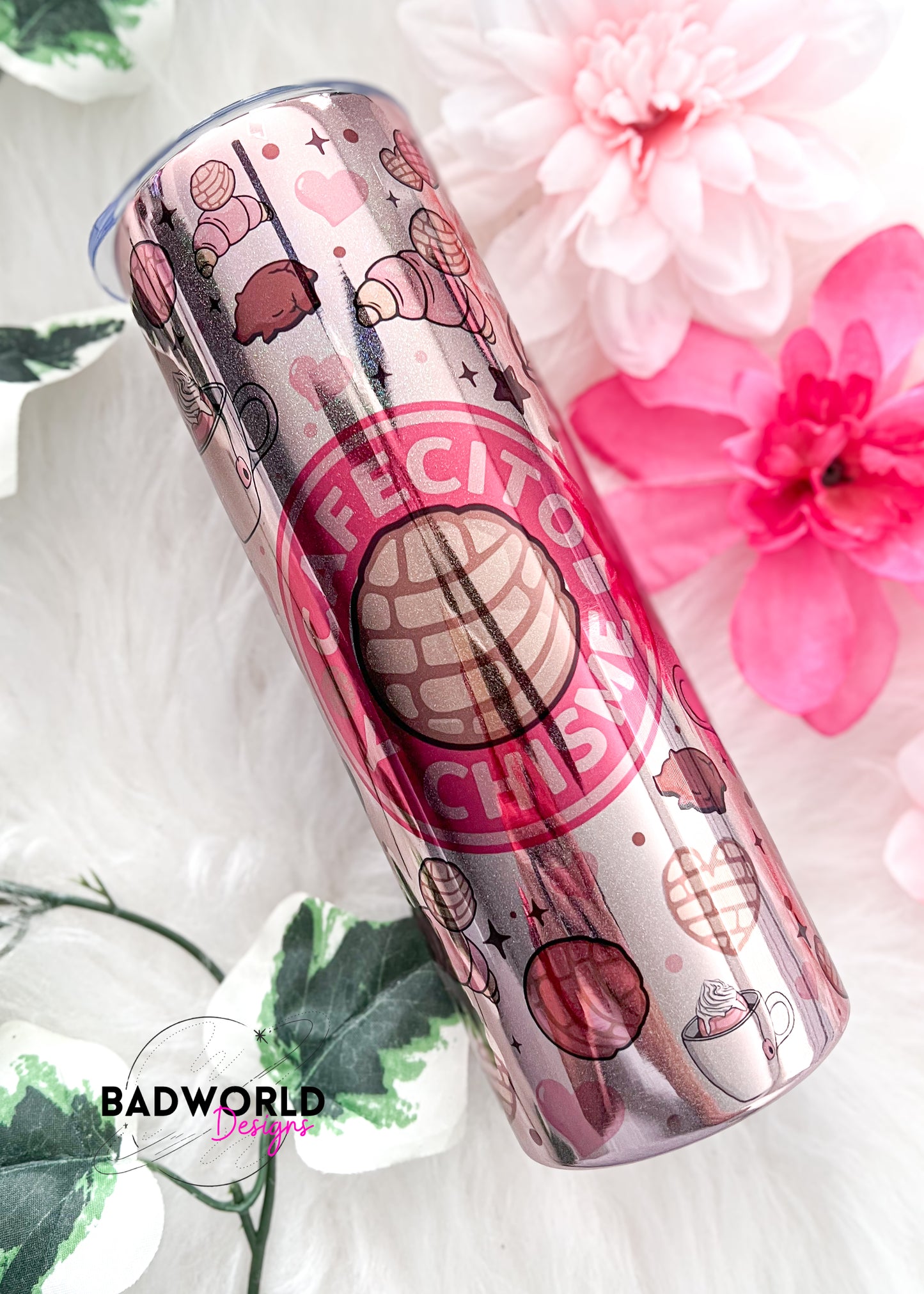 Shimmer Cafecito y Chisme Tumbler
