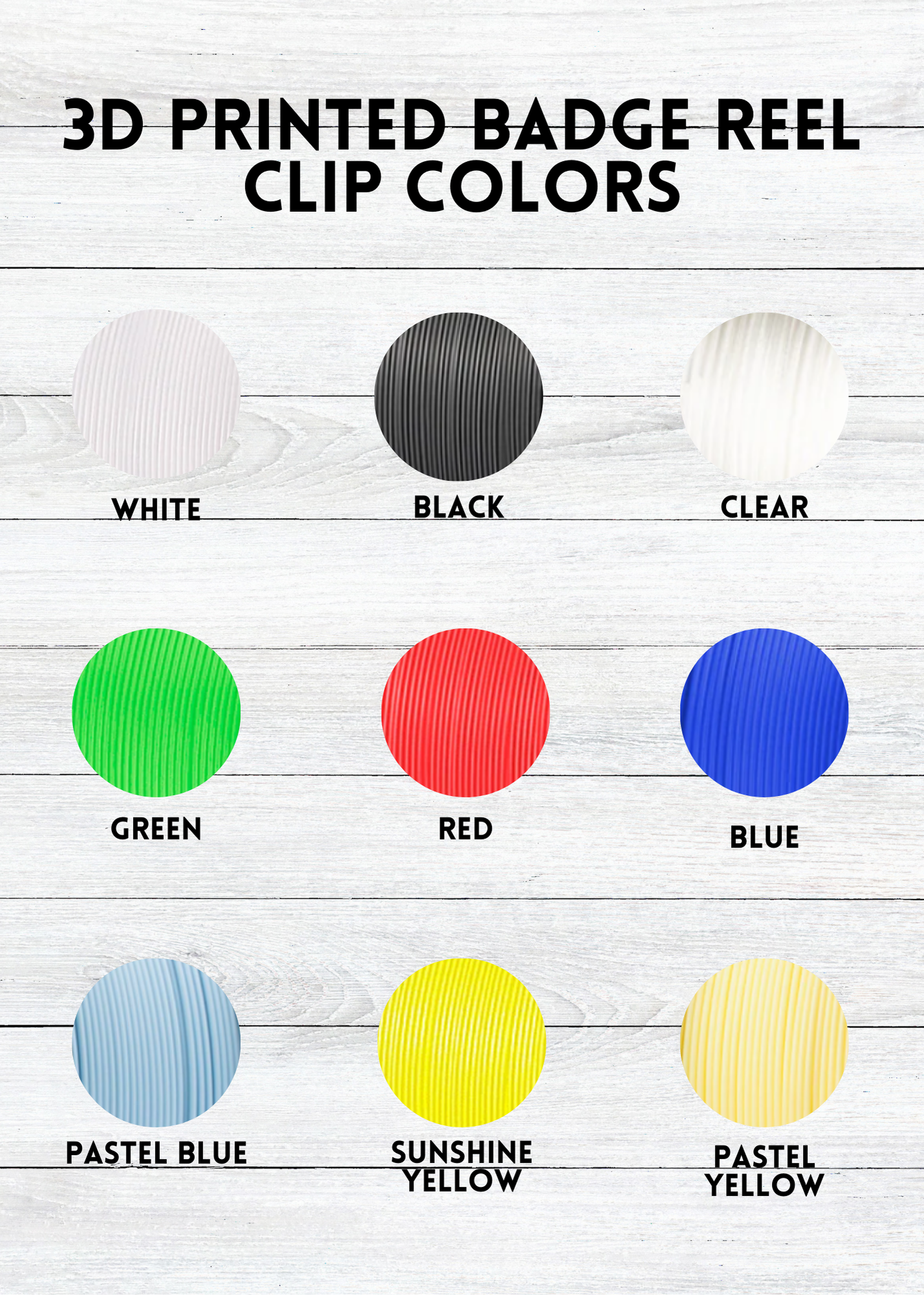 Custom Badge Reel Display Sign