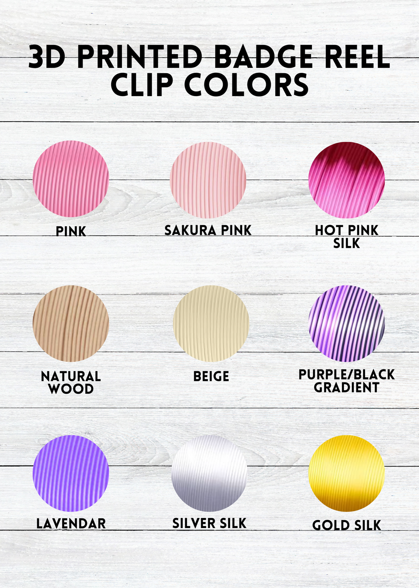 Custom Badge Reel Display Sign