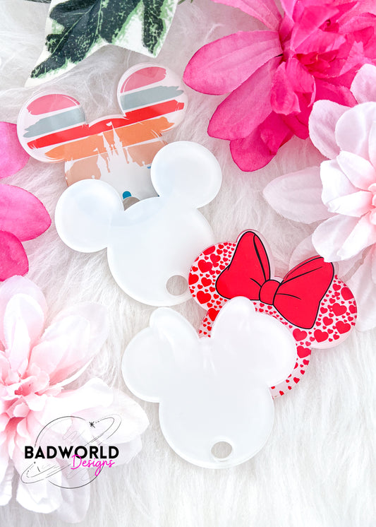 Sublimation Mouse Tumbler Tag Blanks