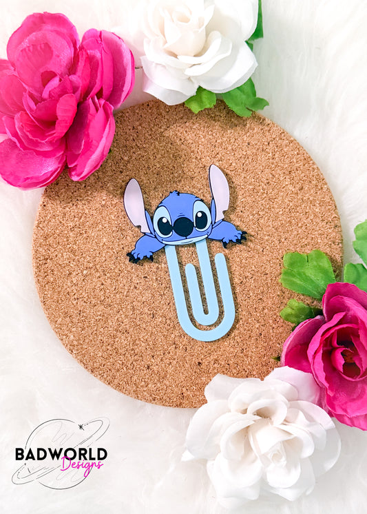 Blue Alien Paper Clip - DIGITAL FILE