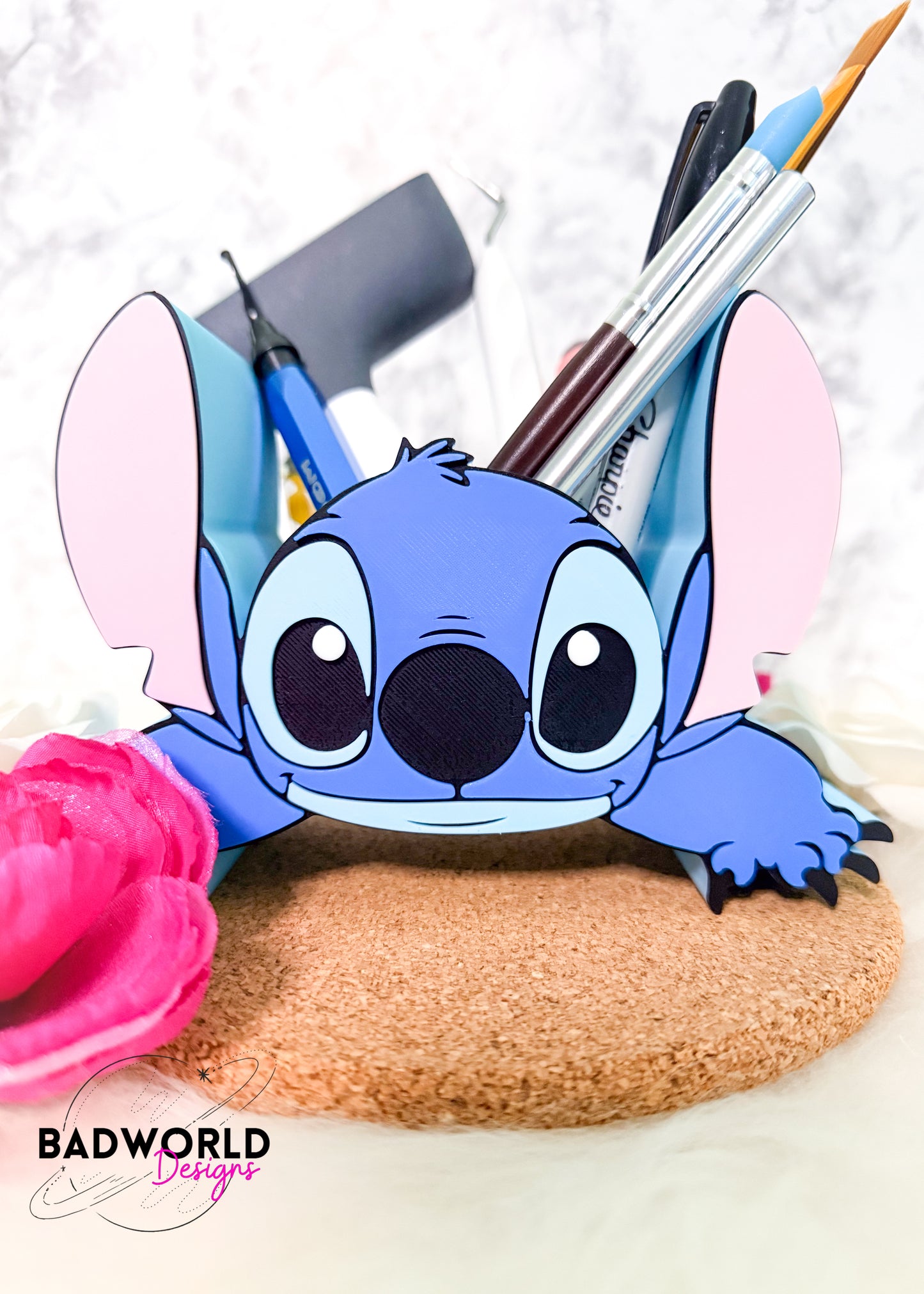 Blue Alien Pencil Holder - DIGITAL FILE