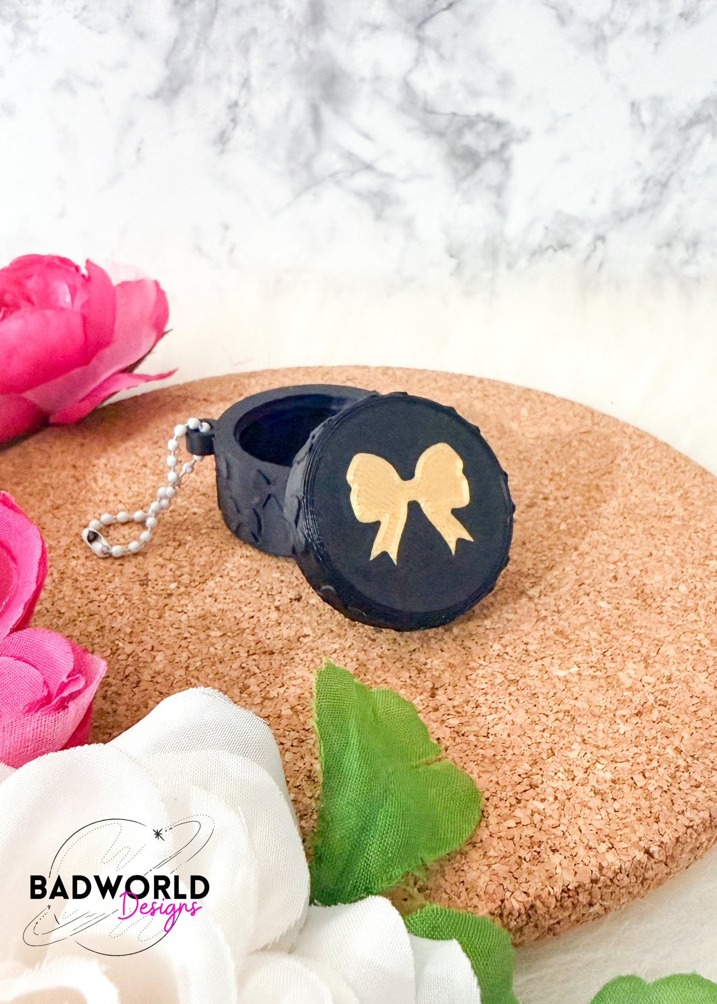 Coquette Bow Container Keychain - DIGITAL FILE
