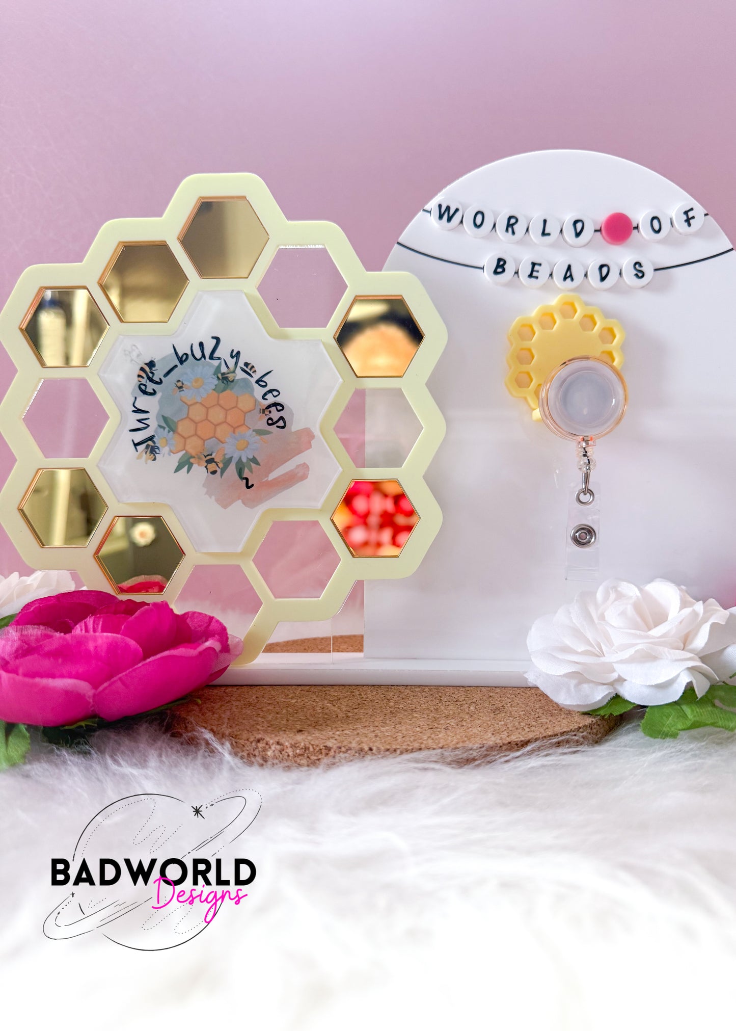 Custom Badge Reel Display Sign