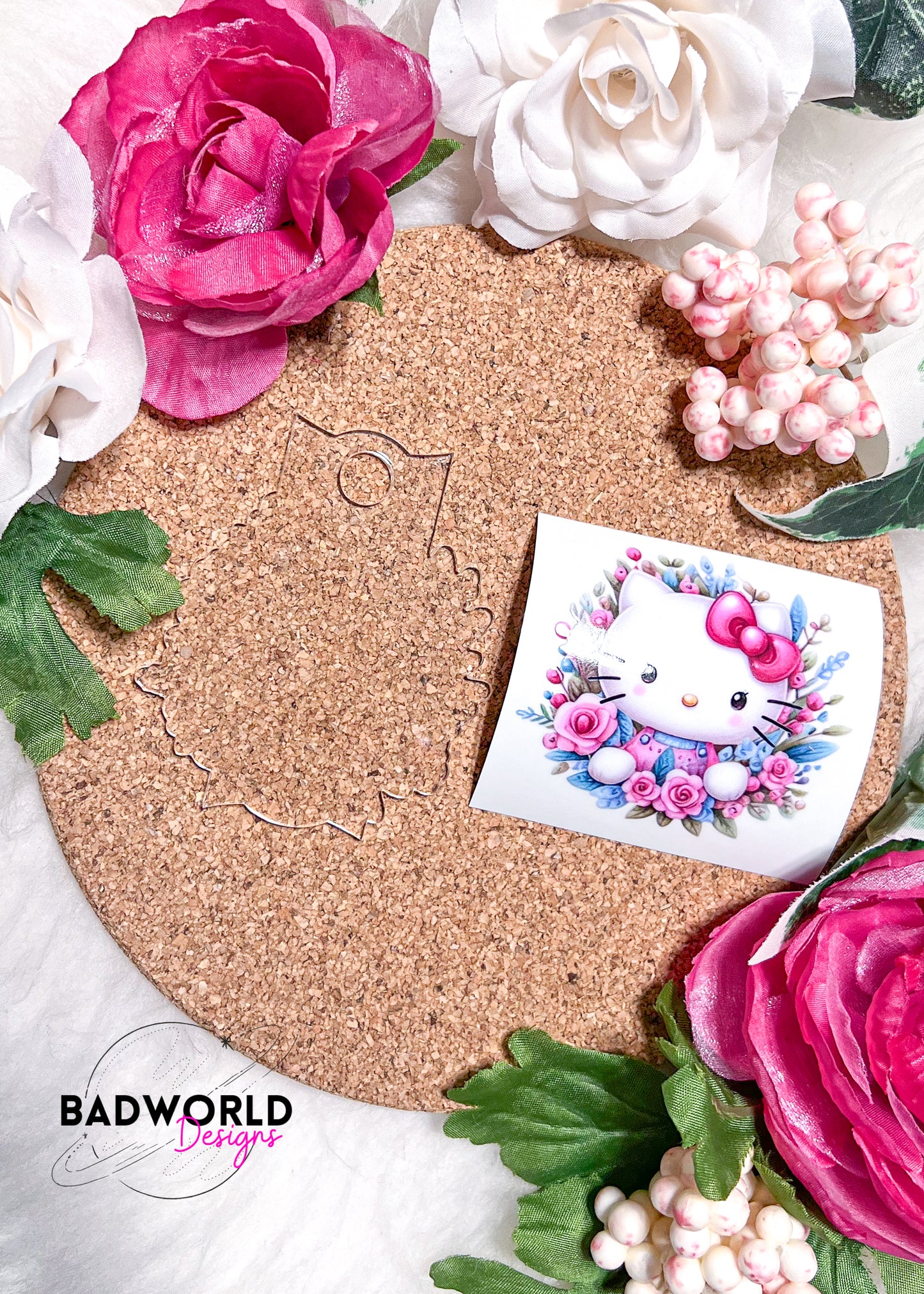 Spring Kitty Wreath Acrylic Blank Set