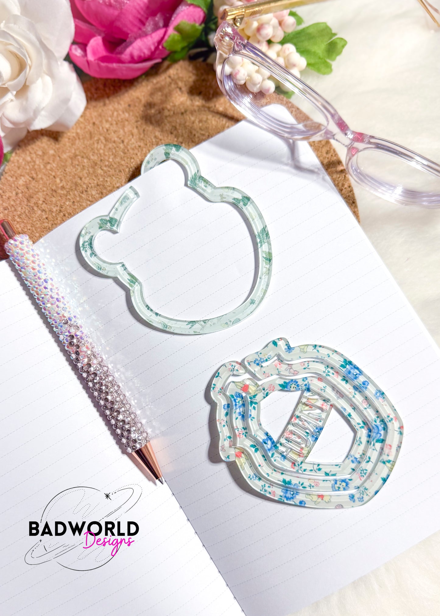 Honey Bear Paper Clip Bookmark BLANK