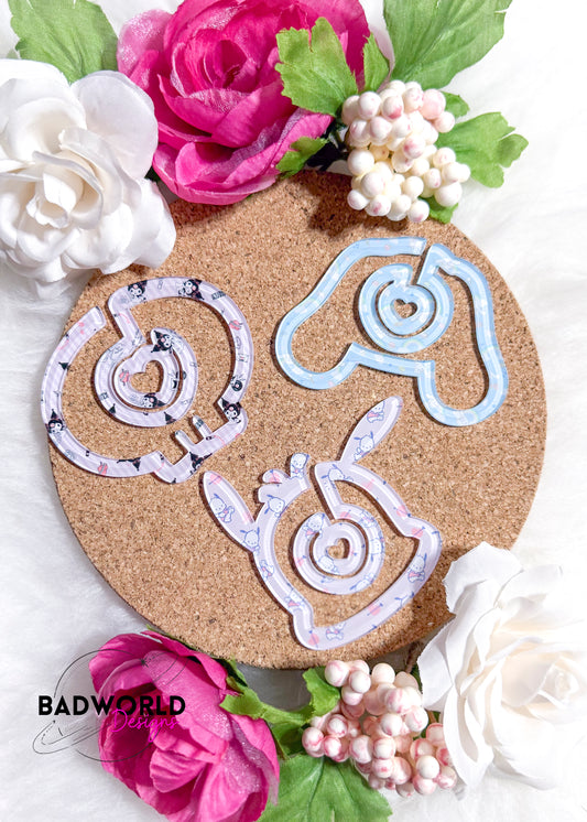Cinna Bunny Paper Clip Laser Cut File
