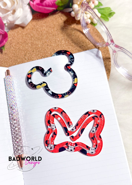 Magical Mouse Bow Paper Clip Laser Cut File