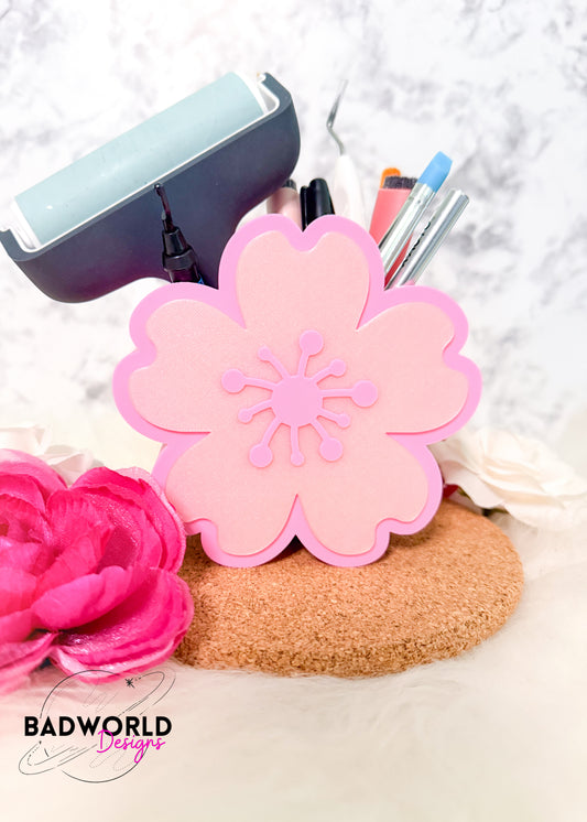 Cherry Blossom Pencil Holder