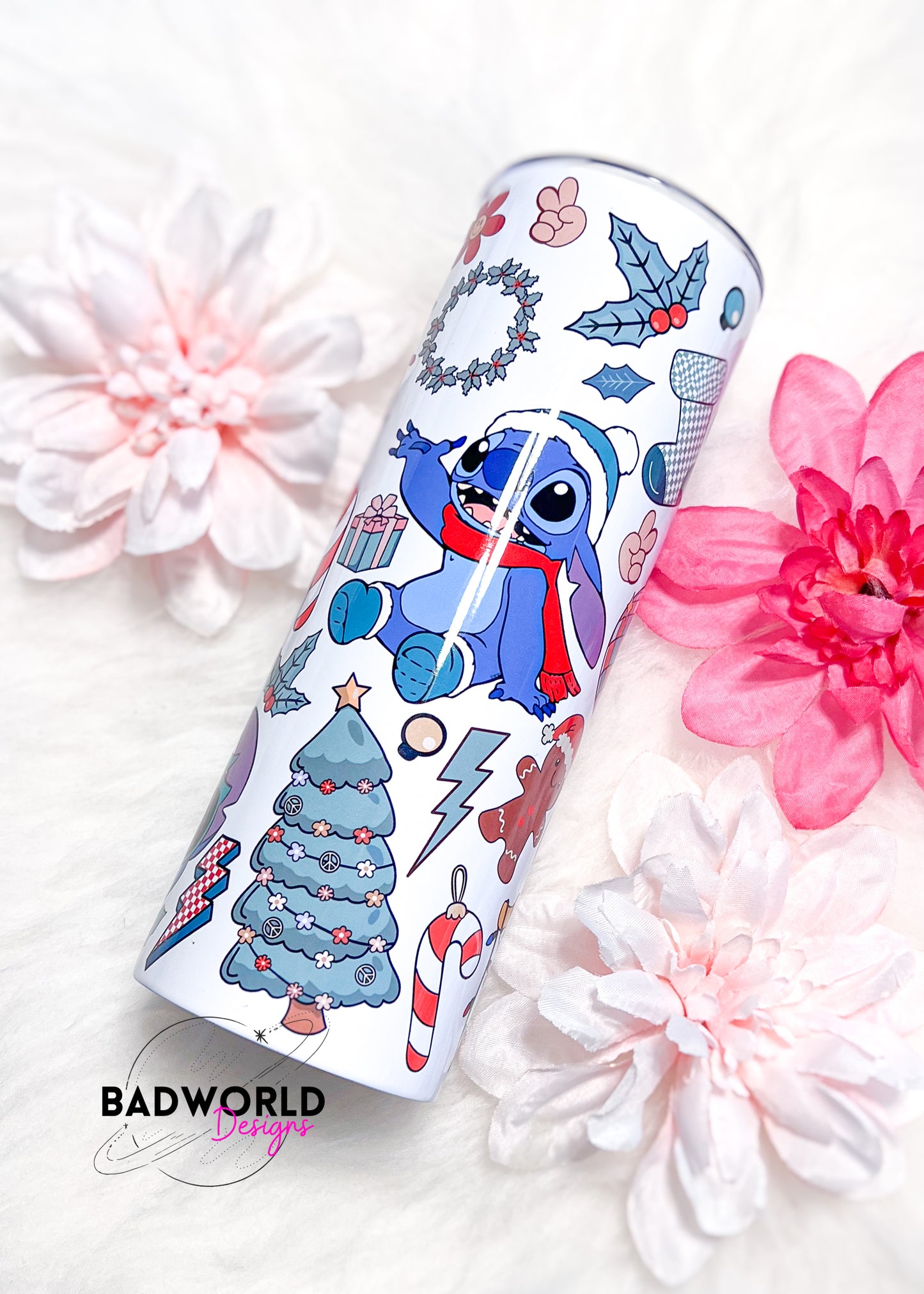 Christmas Alien Skinny Tumbler