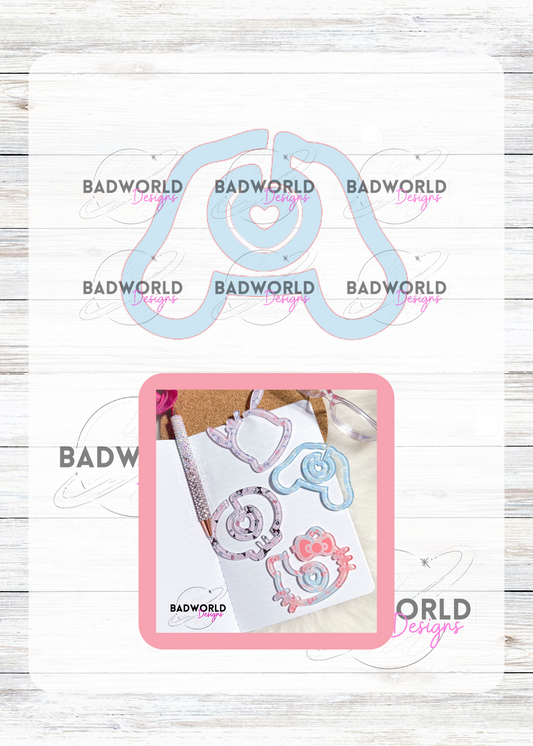 Cinna Bunny Paper Clip Laser Cut File