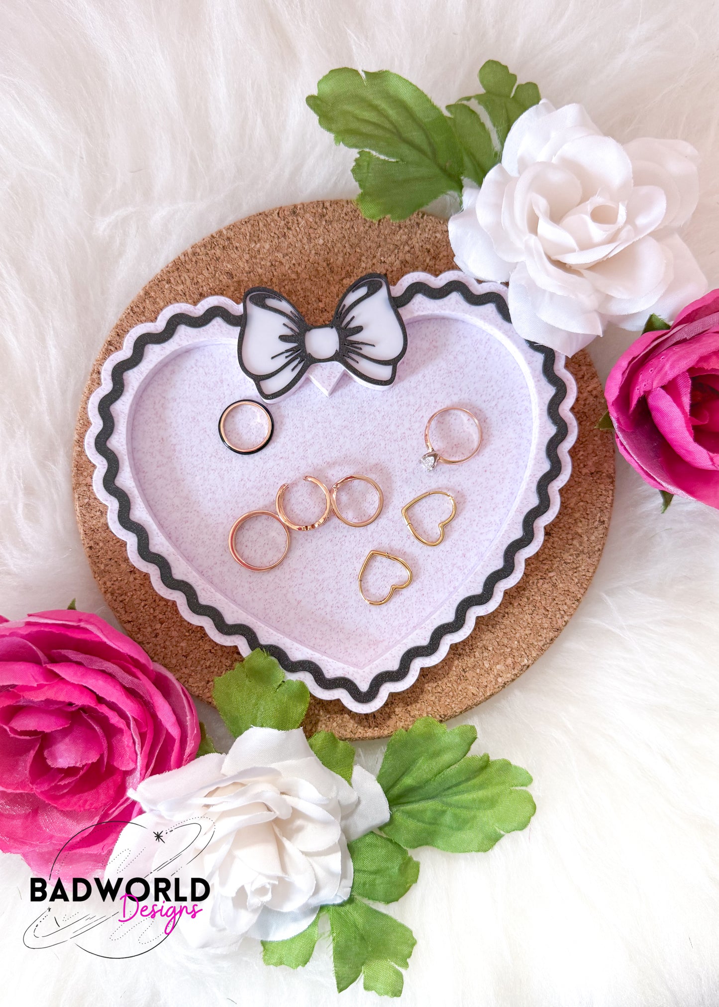 Coquette Heart Trinket Tray