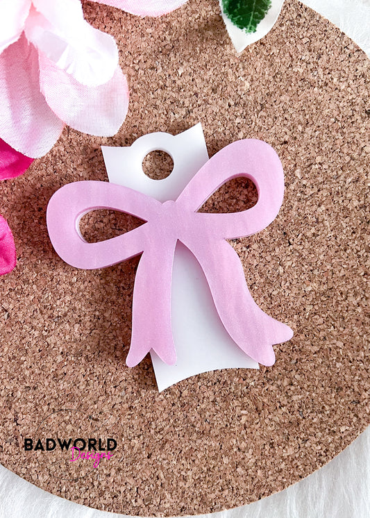 Coquette Bow Tumbler Tag