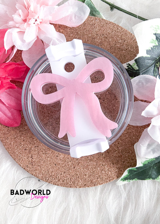 Coquette Bow Tumbler Tag