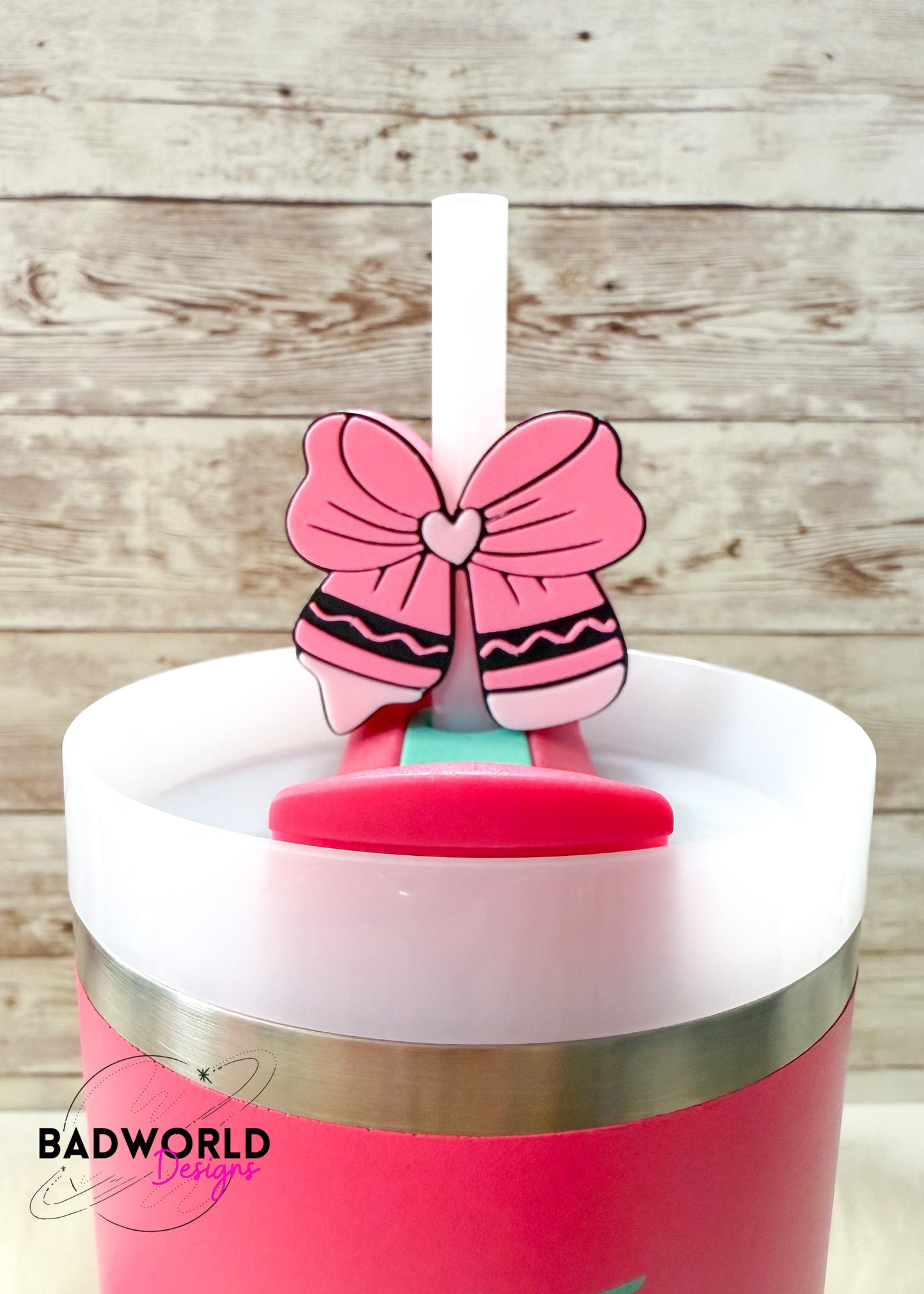 Crayon Bow Straw Topper