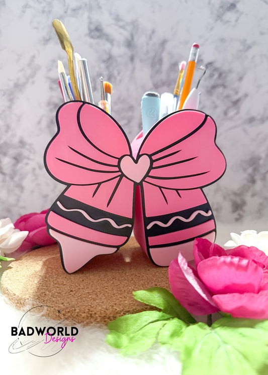 Crayon Bow Pencil Holder - DIGITAL FILE