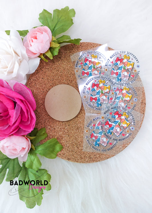 Badge Reel Acrylic Blank Set