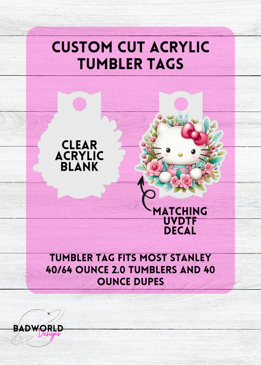 Spring Kitty Wreath Acrylic Blank Set