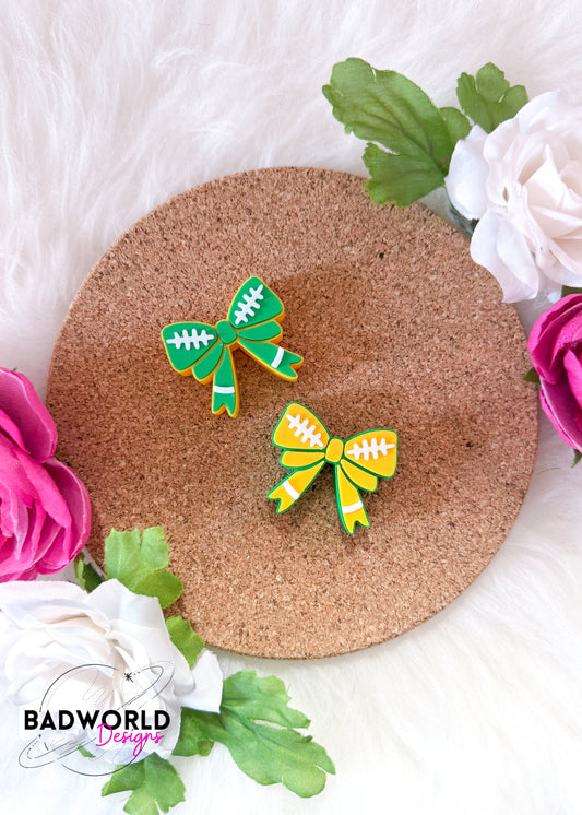 Football Bow Straw Topper - DIGITAL FILE