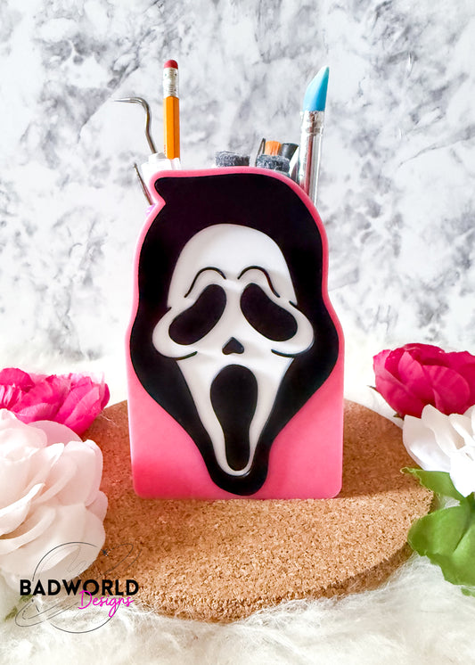 Ghost Face Pencil Holder
