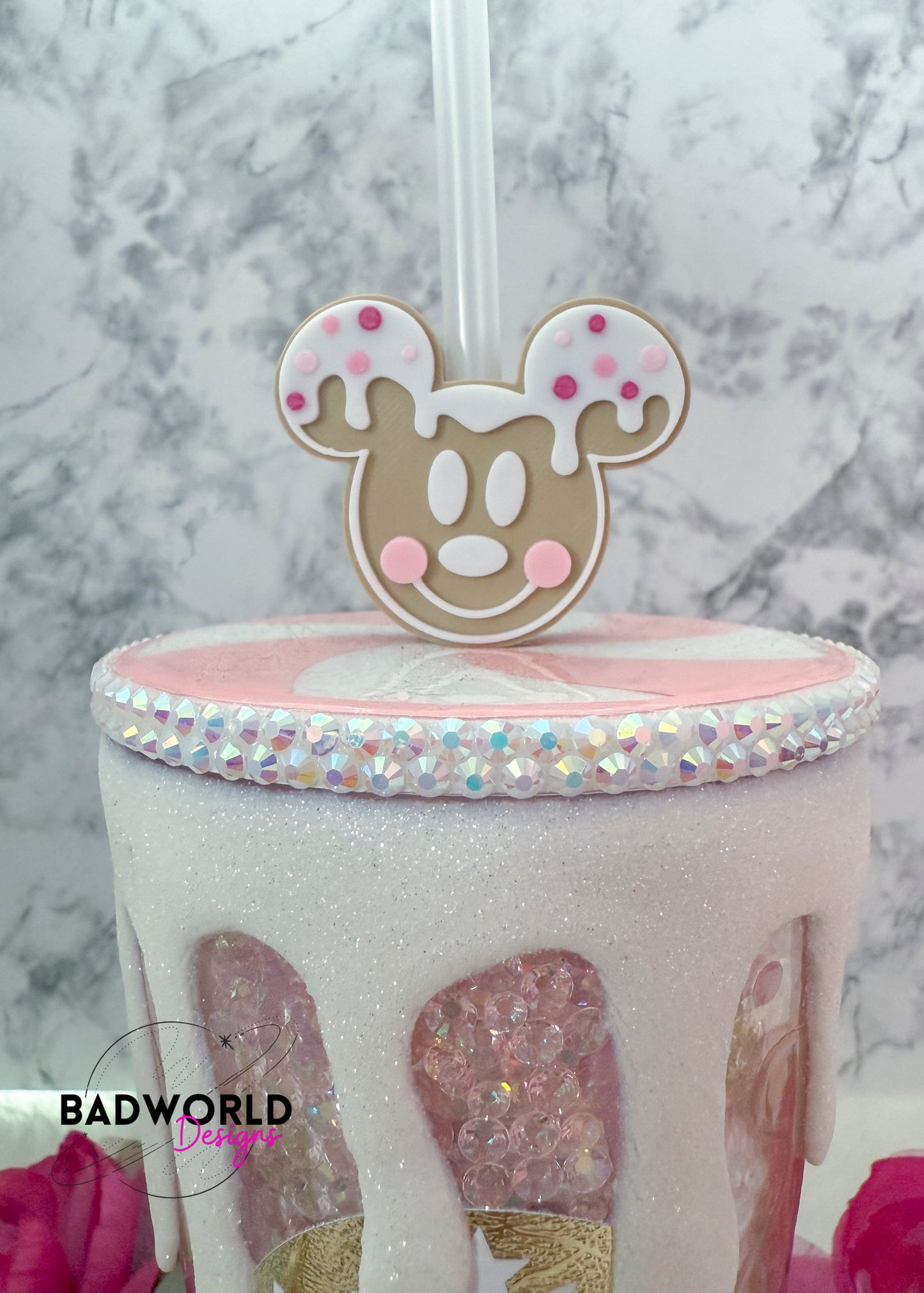 Gingerbread Mouse Straw Topper