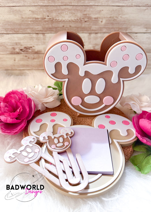 Gingerbread Mouse Desk Set