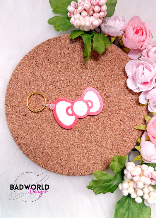 Kawaii Bow Smart Tap Keychain