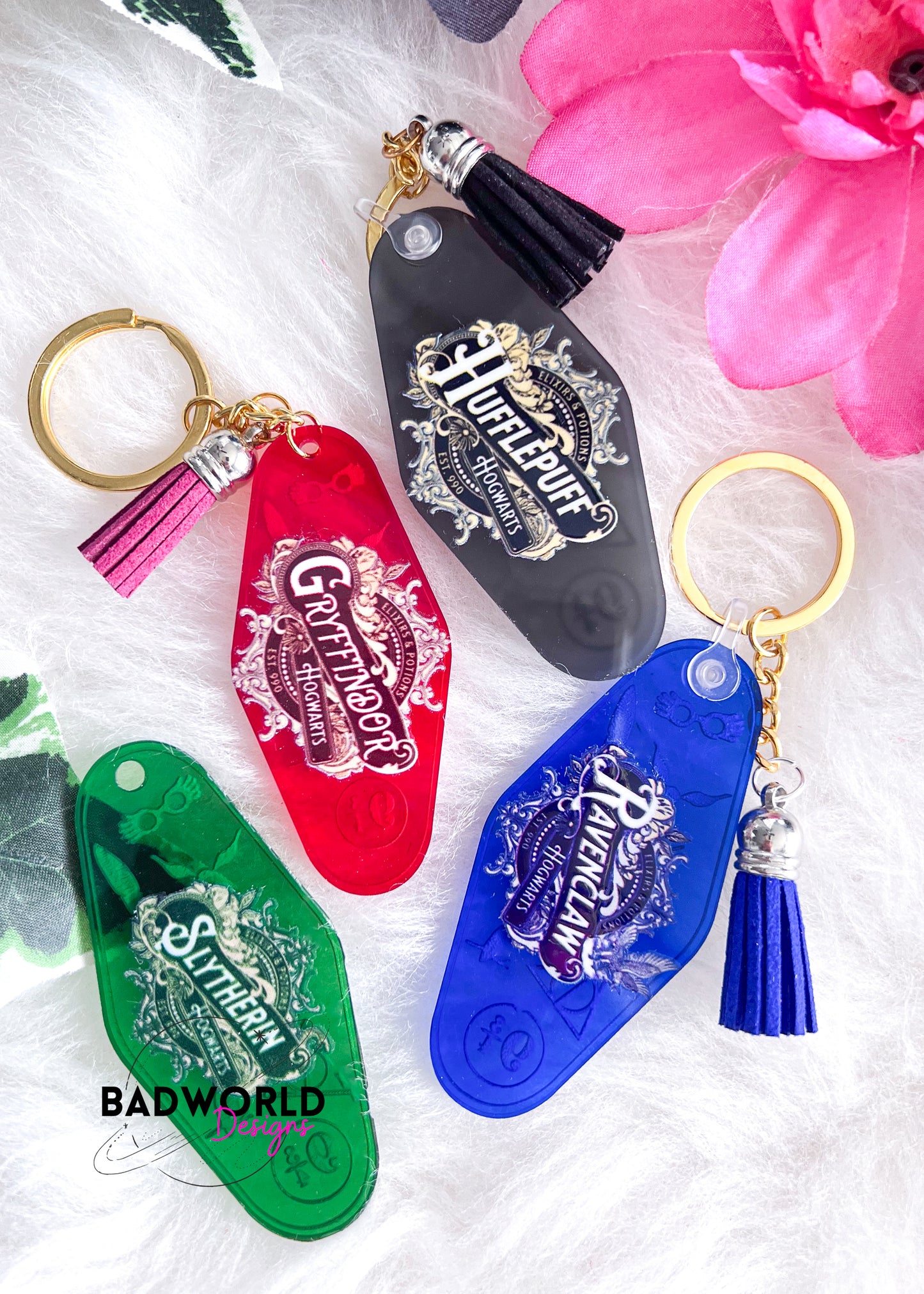 Wizard House Motel Keychains
