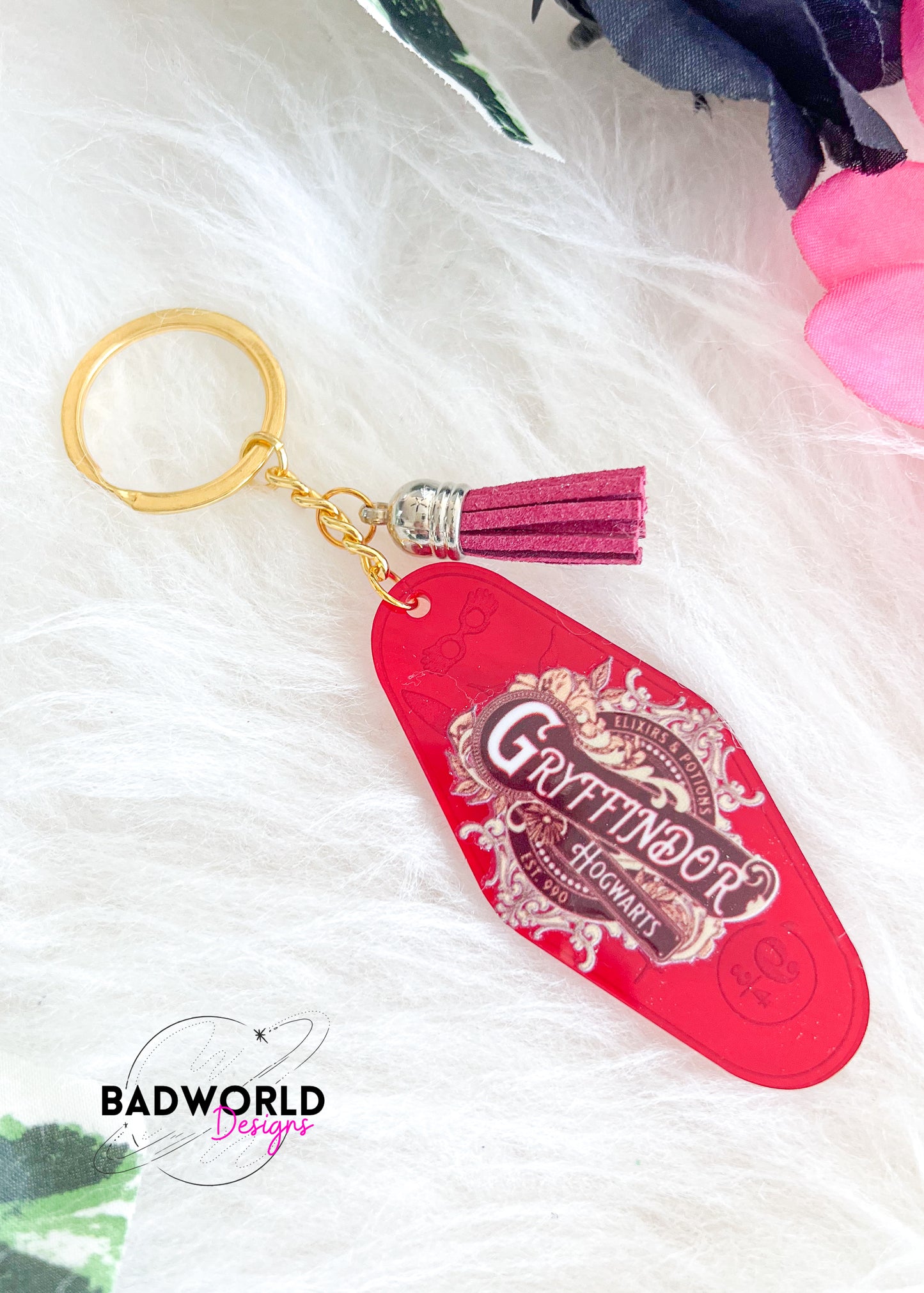 Wizard House Motel Keychains