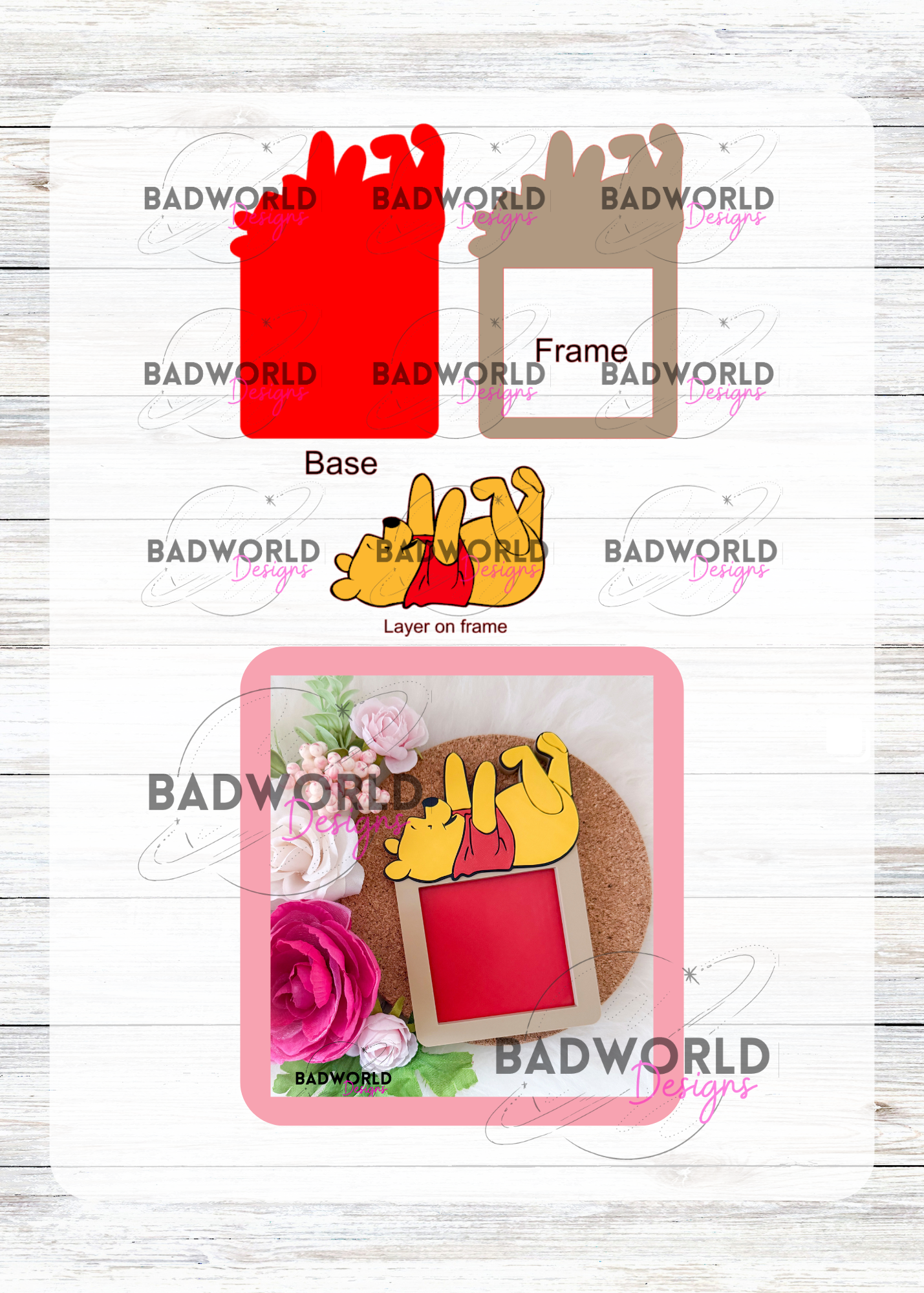 Honey Bear Sticky Note Holder DIGITAL FILE