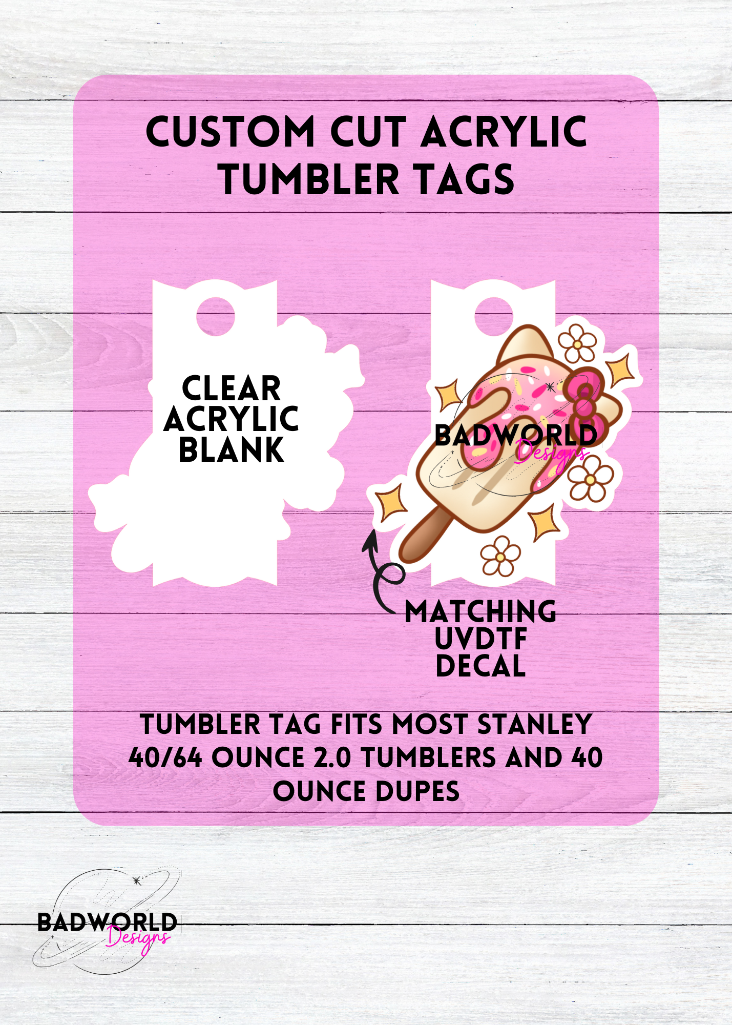 Kawaii Summer Pop Tumbler Topper Blank Sets
