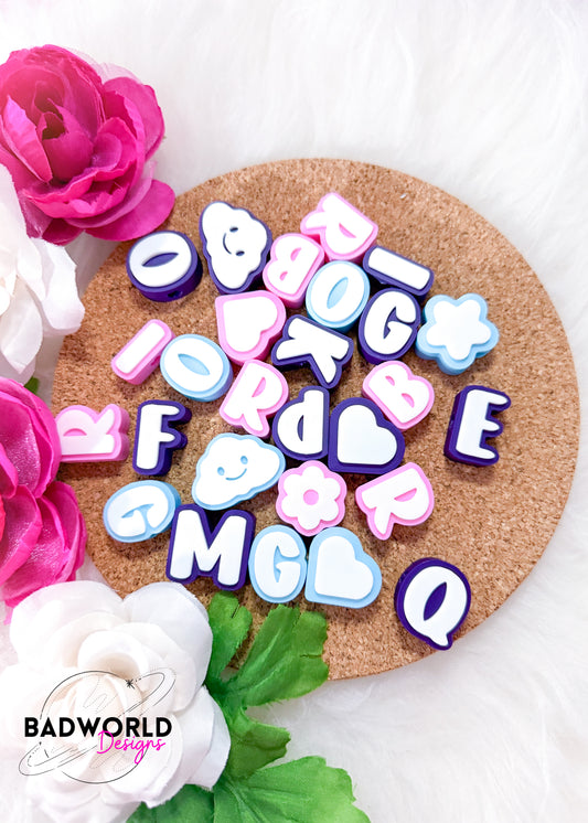 3D Block Alphabet Letter Beads - DIGITAL FILE