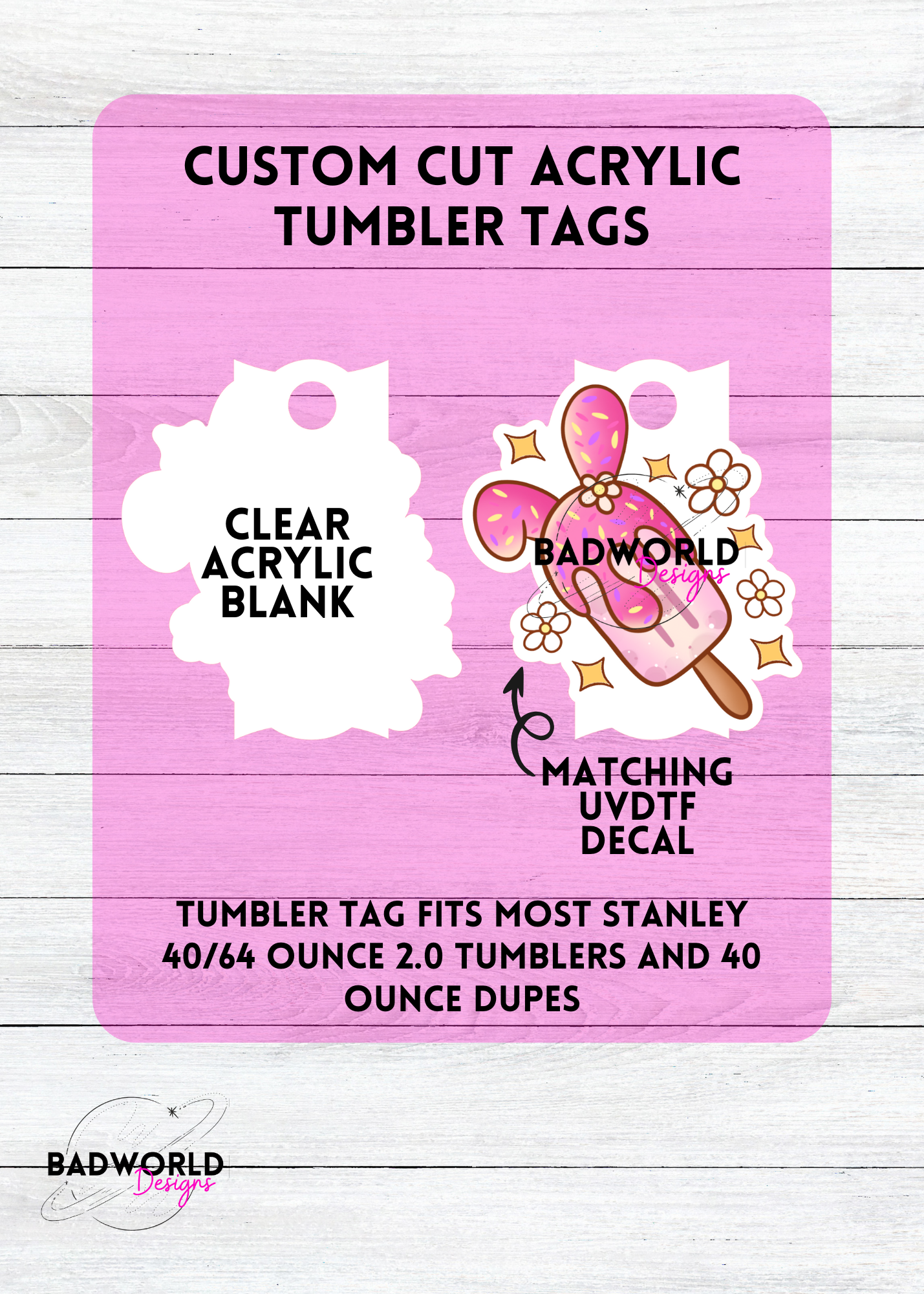 Kawaii Summer Pop Tumbler Topper Blank Sets