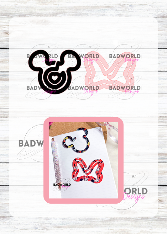 Magical Mouse Paper Clip Laser Cut File Bundle