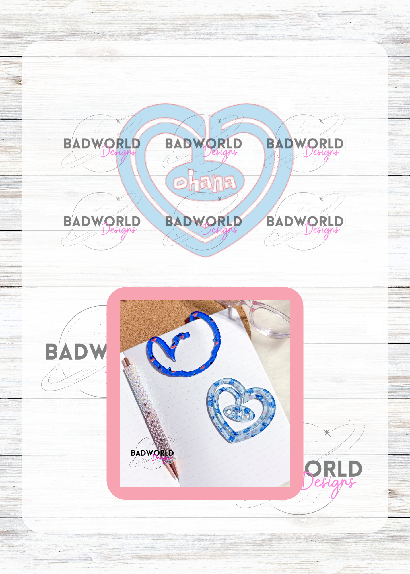 Ohana Paper Clip Laser Cut File