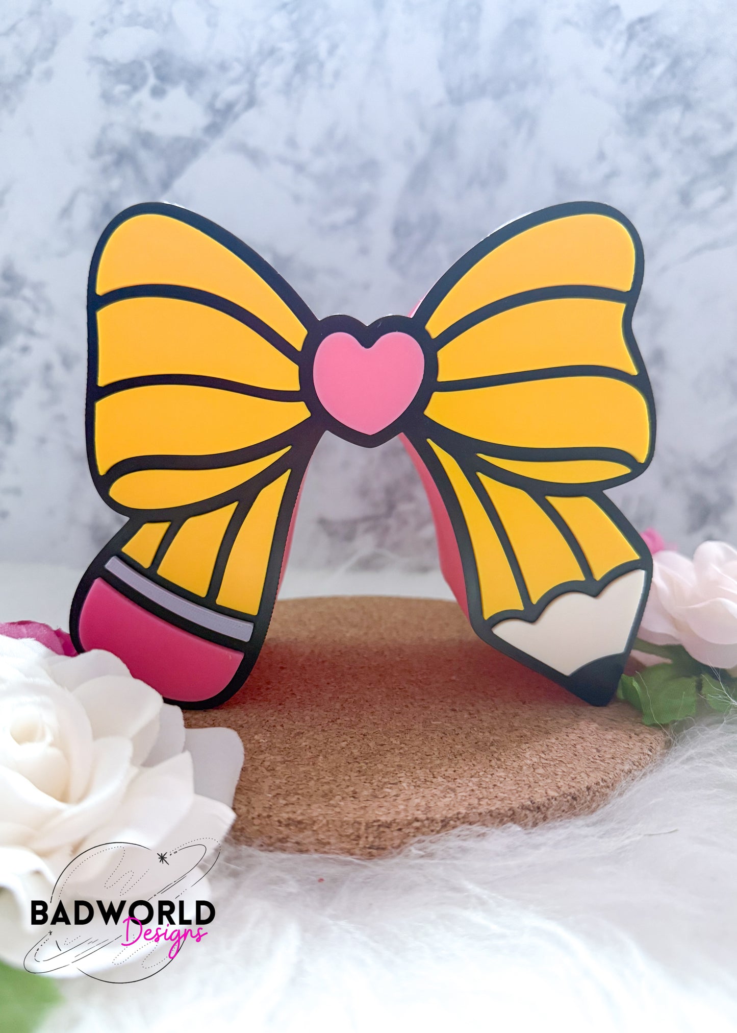 Pencil Bow Teacher Pencil Holder - DIGITAL FILE