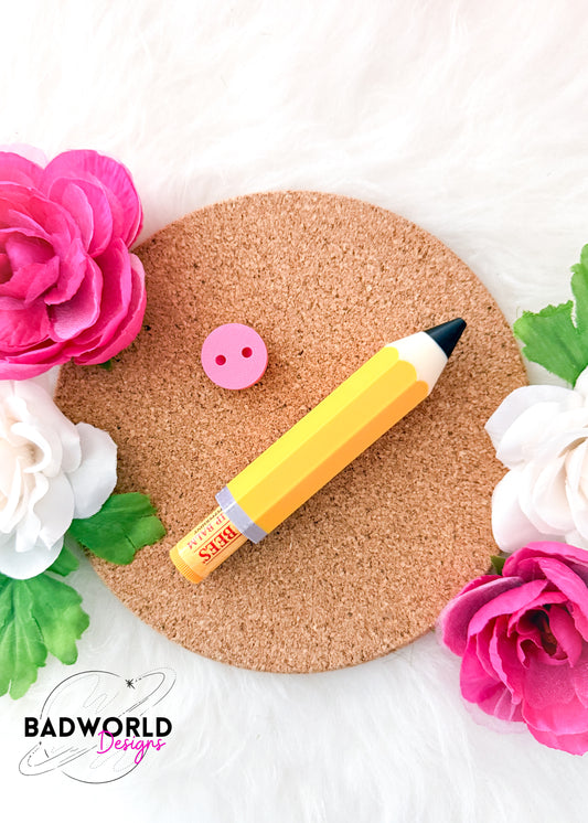 Teacher Chapstick Holder Keychain