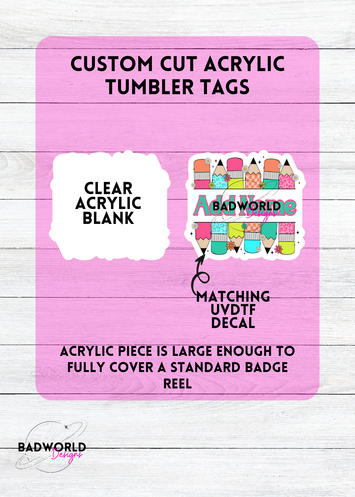 Teach Badge Reel Blank Sets