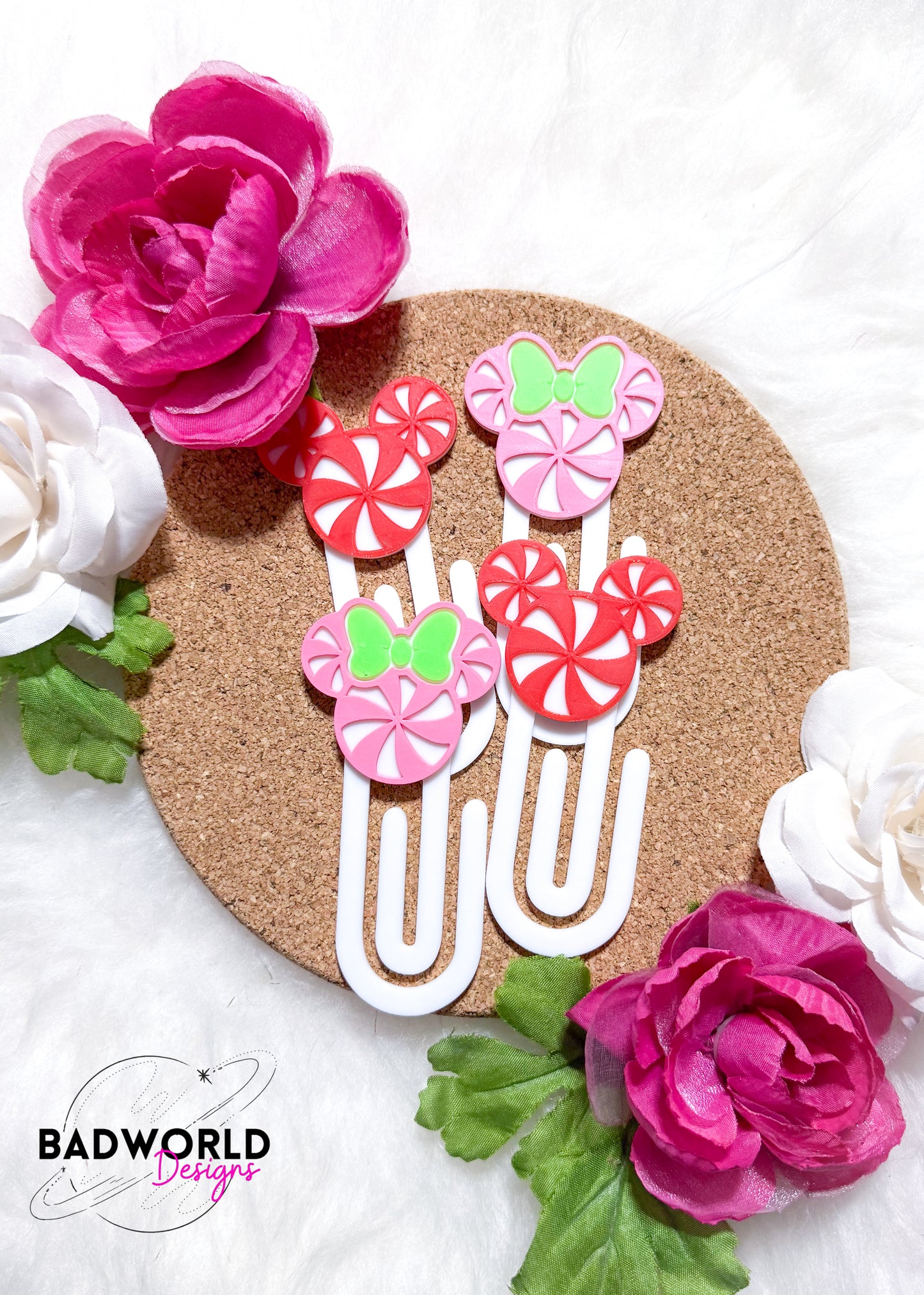 Peppermint Mouse Paper Clips - DIGITAL FILE